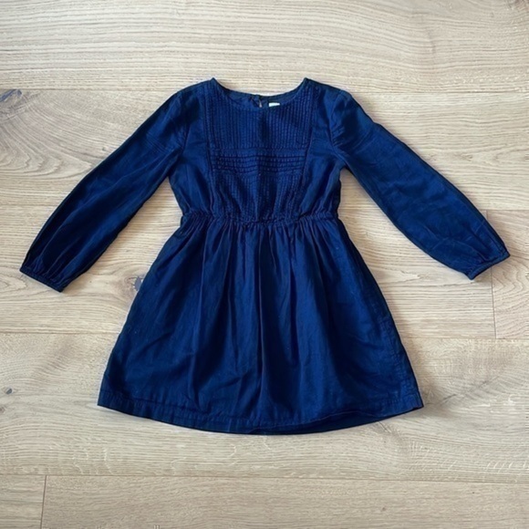 💫 Gap Kids Medium Girls Dress Pleated Navy uniform​ - Picture 1 of 5
